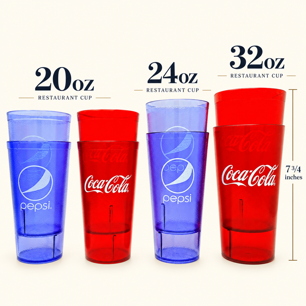 Coca-Cola & Pepsi Restaurant Tumblers