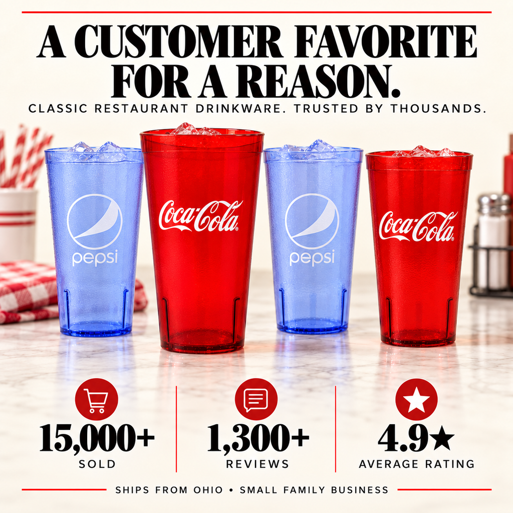 Coca-Cola & Pepsi Restaurant Tumblers