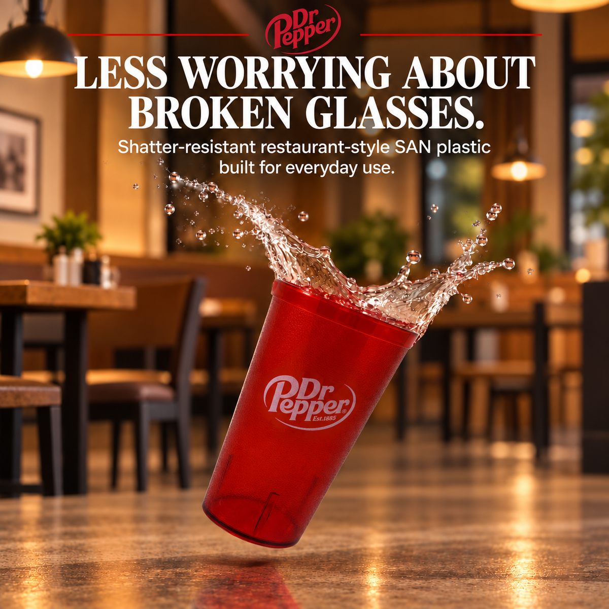 Dr Pepper Restaurant Tumblers