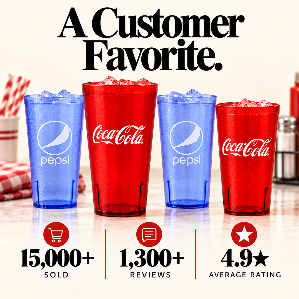 Coca-Cola & Pepsi Restaurant Cups