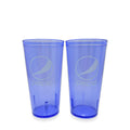 20-32oz Restaurant Grade Red-Blue Coca Cola-Pepsi Heavy-Duty Plastic Tumblers - Reusable, Shatterproof, Stackable, BPA Free Drinkware Cups