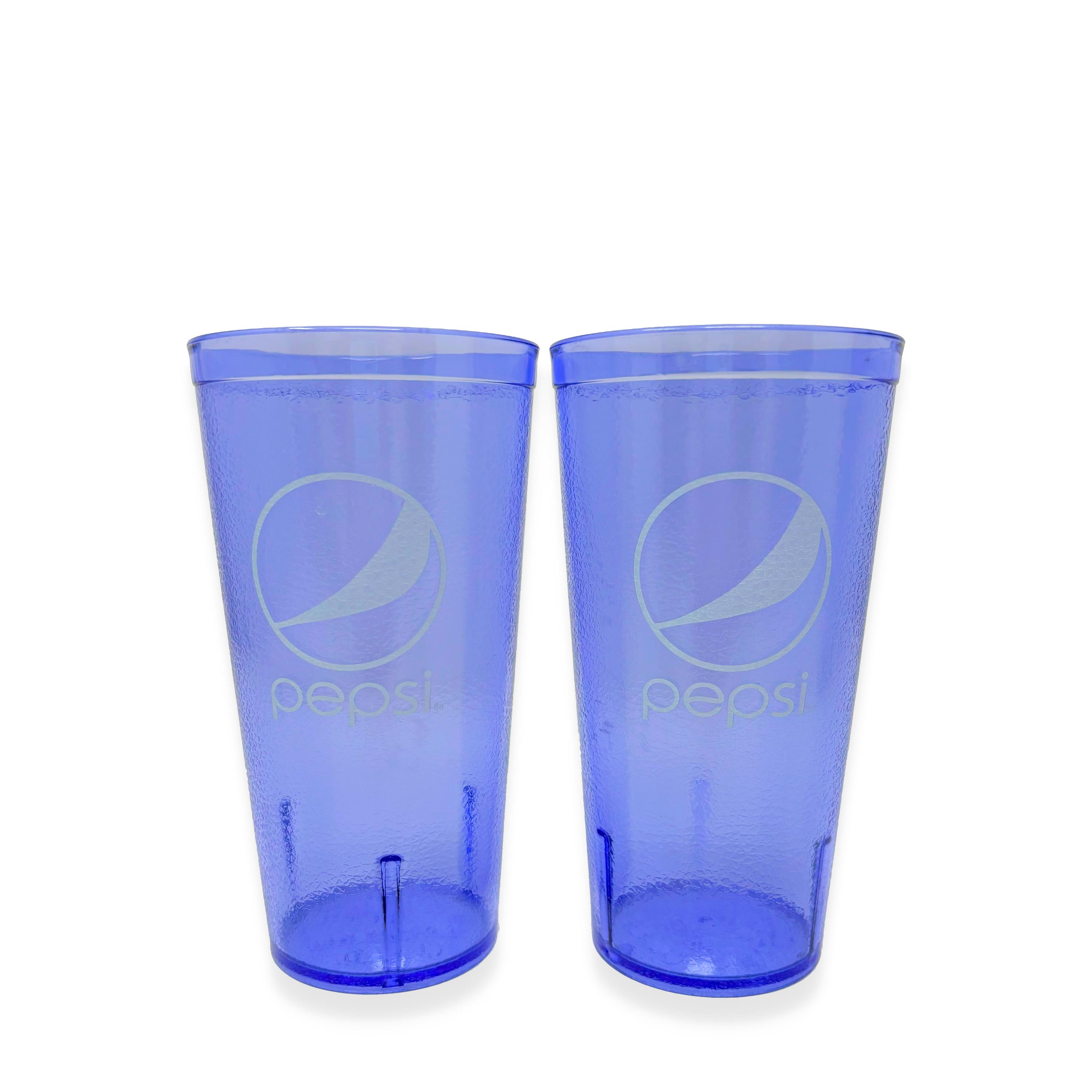 20-32oz Restaurant Grade Red-Blue Coca Cola-Pepsi Heavy-Duty Plastic Tumblers - Reusable, Shatterproof, Stackable, BPA Free Drinkware Cups