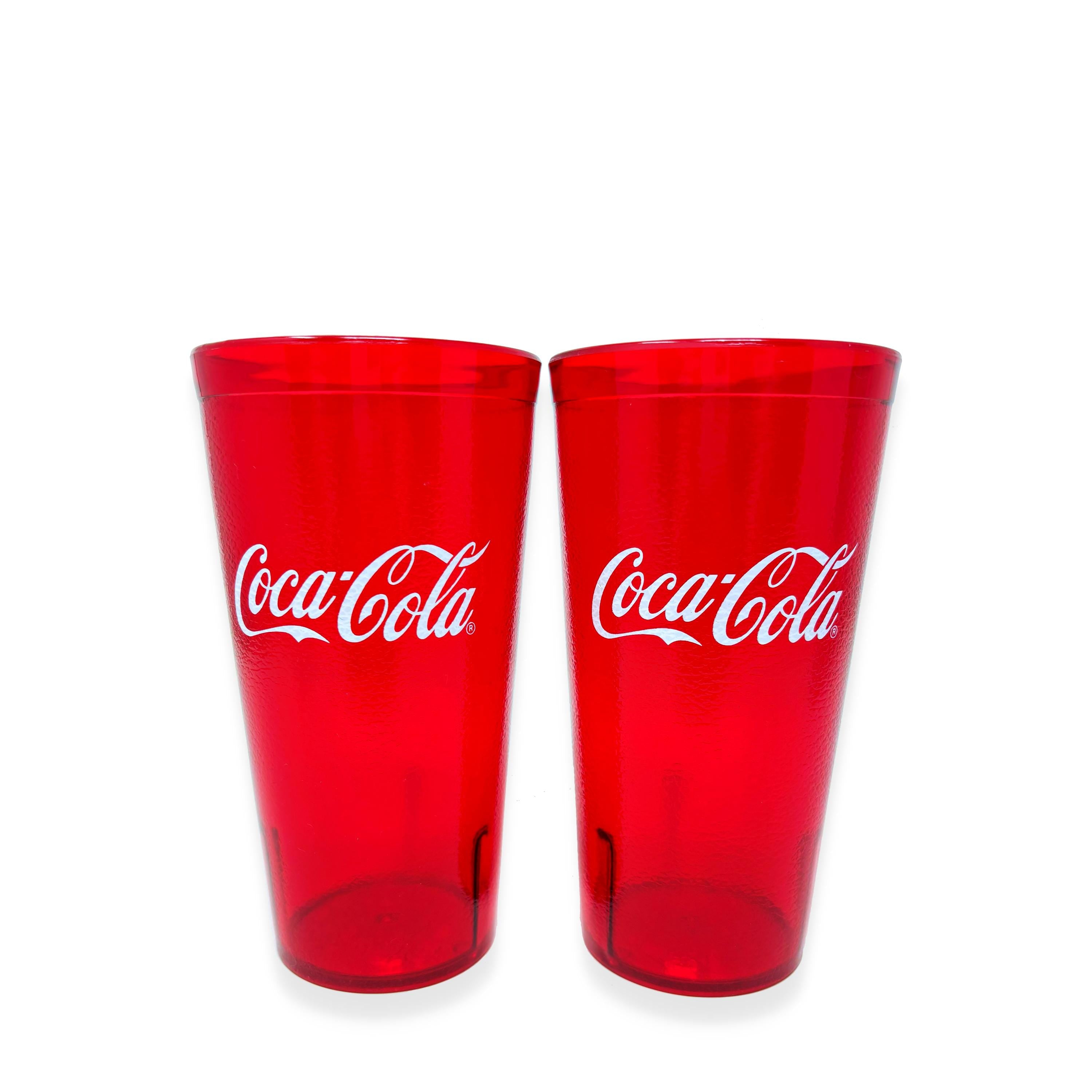 20-32oz Restaurant Grade Red-Blue Coca Cola-Pepsi Heavy-Duty Plastic Tumblers - Reusable, Shatterproof, Stackable, BPA Free Drinkware Cups
