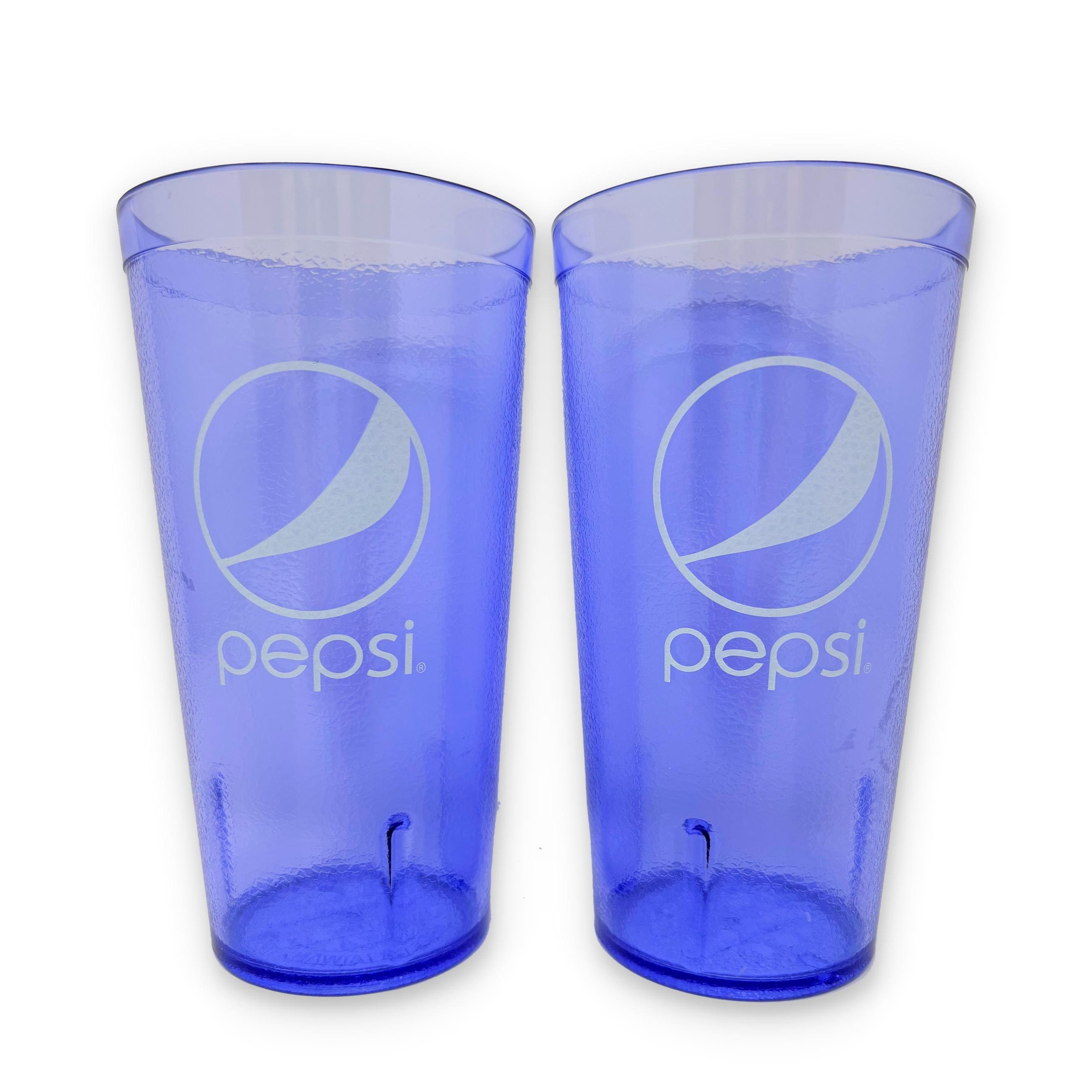20-32oz Restaurant Grade Red-Blue Coca Cola-Pepsi Heavy-Duty Plastic Tumblers - Reusable, Shatterproof, Stackable, BPA Free Drinkware Cups