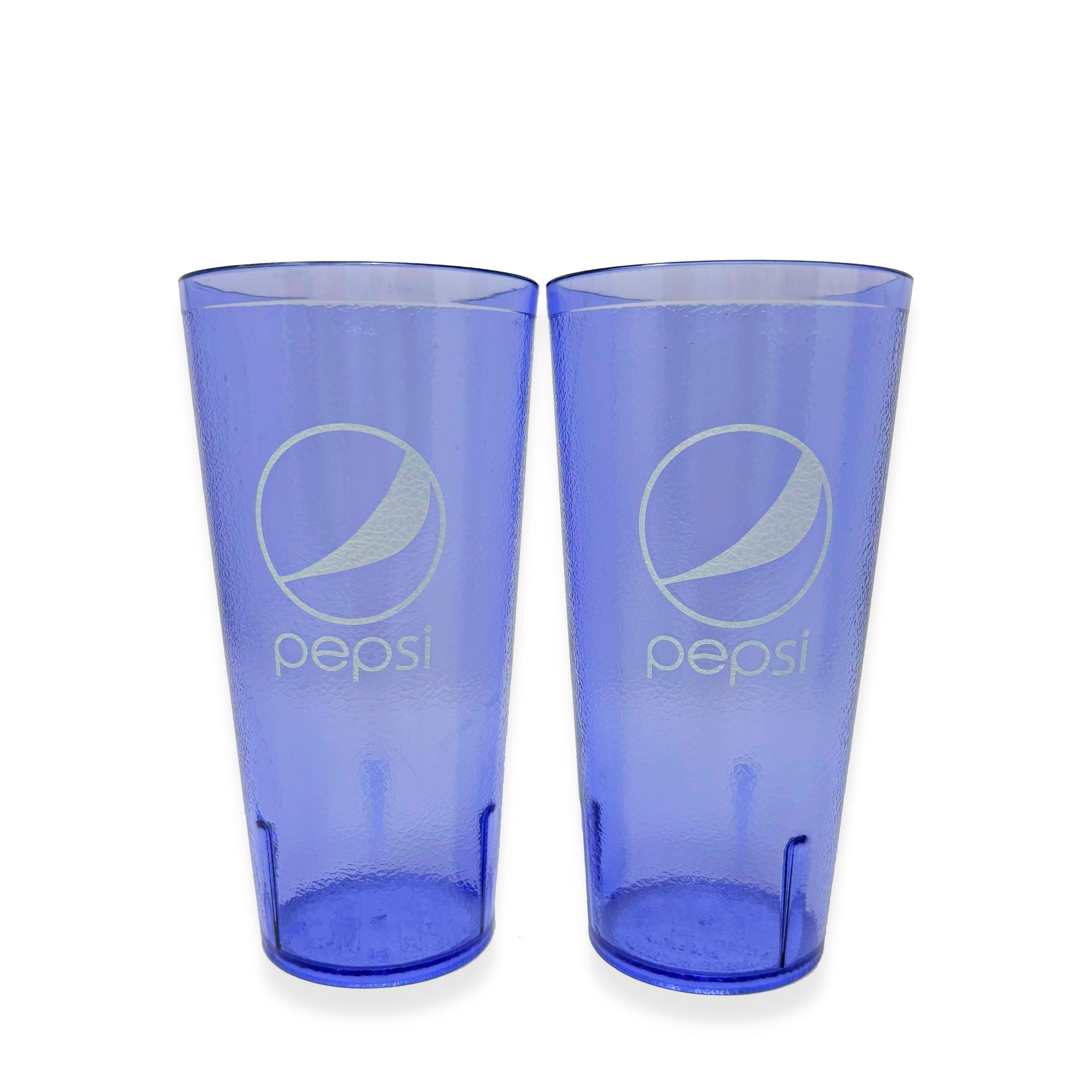 20-32oz Restaurant Grade Red-Blue Coca Cola-Pepsi Heavy-Duty Plastic Tumblers - Reusable, Shatterproof, Stackable, BPA Free Drinkware Cups