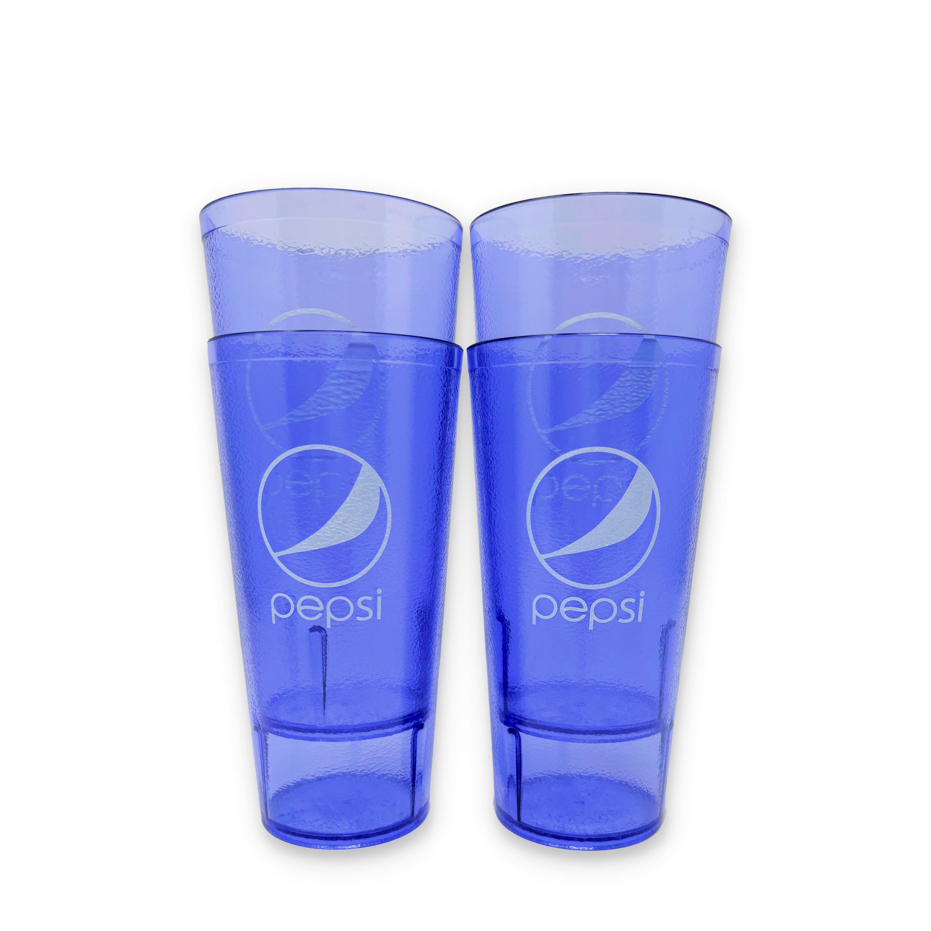 20-32oz Restaurant Grade Red-Blue Coca Cola-Pepsi Heavy-Duty Plastic Tumblers - Reusable, Shatterproof, Stackable, BPA Free Drinkware Cups