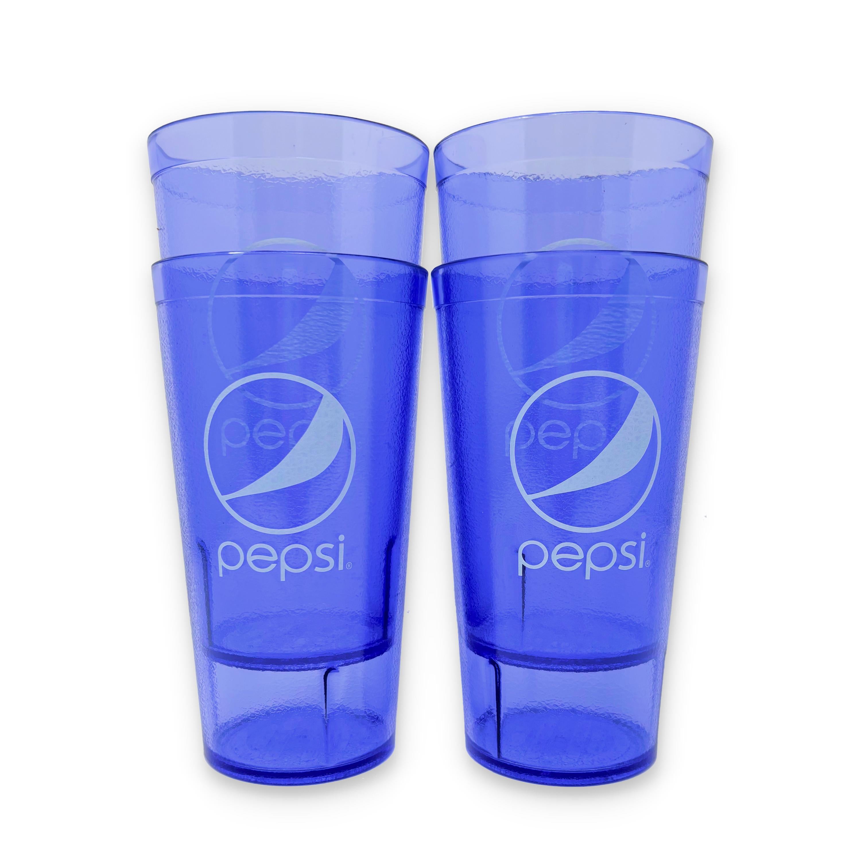 20-32oz Restaurant Grade Red-Blue Coca Cola-Pepsi Heavy-Duty Plastic Tumblers - Reusable, Shatterproof, Stackable, BPA Free Drinkware Cups
