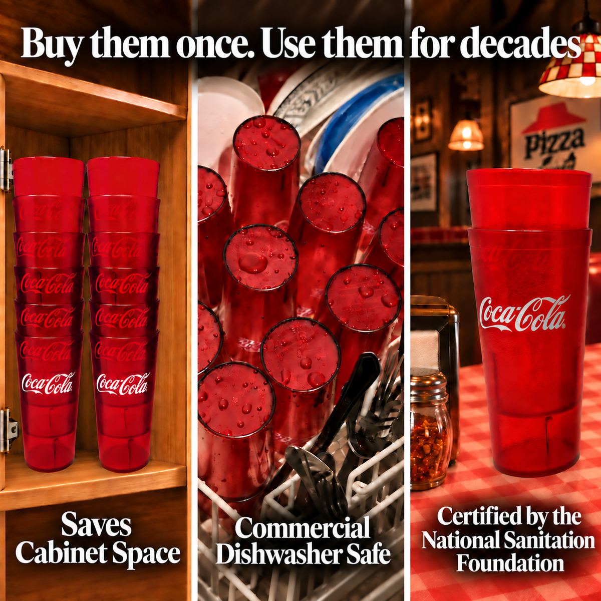 Coca-Cola & Pepsi Restaurant Cups